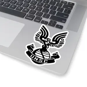Halo UNSC Logo Kiss-Cut Stickers for Gamers, Video Game Fans, Sci-Fi Enthusiasts - Decals, Laptop Sticker, Book, Journal, Water Bottle, Car