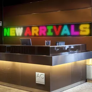 Nfutreon LED Flexible Display Screen Extra-Large Size: 7.56*69.37 Inches, App & Remote Control, Color LED Sign Board for Store Shop Advertisement Display, TikTok Shop Holiday Haul, IP65 Waterproof Soft Large Screen for Window and Front Desk Advertising