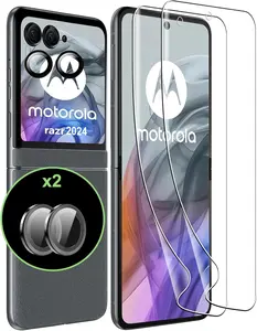 for  Razr 2024/2025/Razr+ 2024/2025Razr Plus Screen ProtectorSelf- TPU Film with Camera Lens Protector,Case Friendly,,Anti-Scratch, 2+2 PACK(not glass)