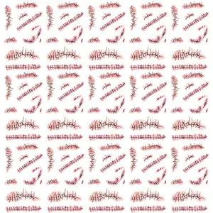 15-Piece Halloween Adult Fake Scar Temporary Tattoos, Horror Zombie Bloody Wound Body Face Makeup Stickers, Unisex Costume Accessories