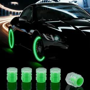 20 Pcs Glow in The Dark Tire Valve Caps Fluorescent Tire Valve Stem Caps, Cool Car Present for Universal Decoration Accessories for Car SUV Bicycle Motorcycles Trucks