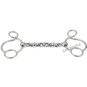 Horse Waterford Universal Snaffle Bit Mouthpiece 3 Ring 2 Gag Jumping Shows New