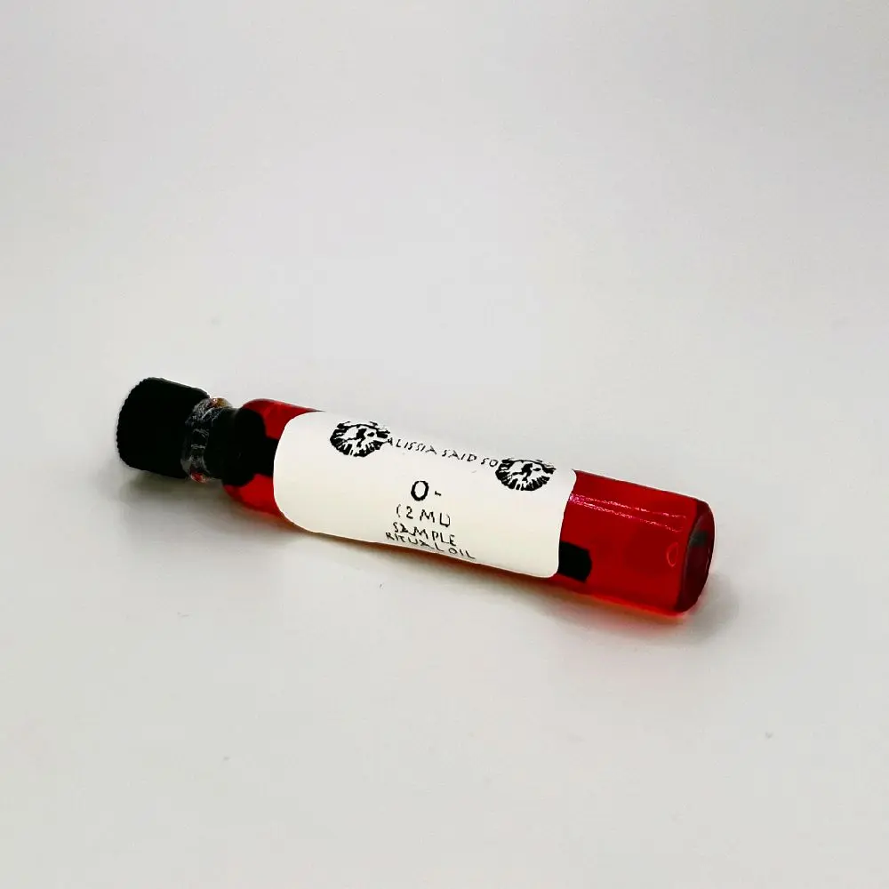 O- SAMPLE 2ml by Alissia Said So ritual oil, ritual oil for Home  Spiritual Practice scented oil home fragrance home ritual