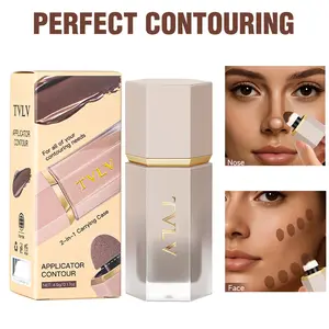 Liquid Contour Stick with Blending Tip | Long-Lasting Face Sculpting Cream for Women | Lightweight Buildable Bronze Contour Wand | Skin-Natural Sunkissed Glow for Summer Outdoor Makeup