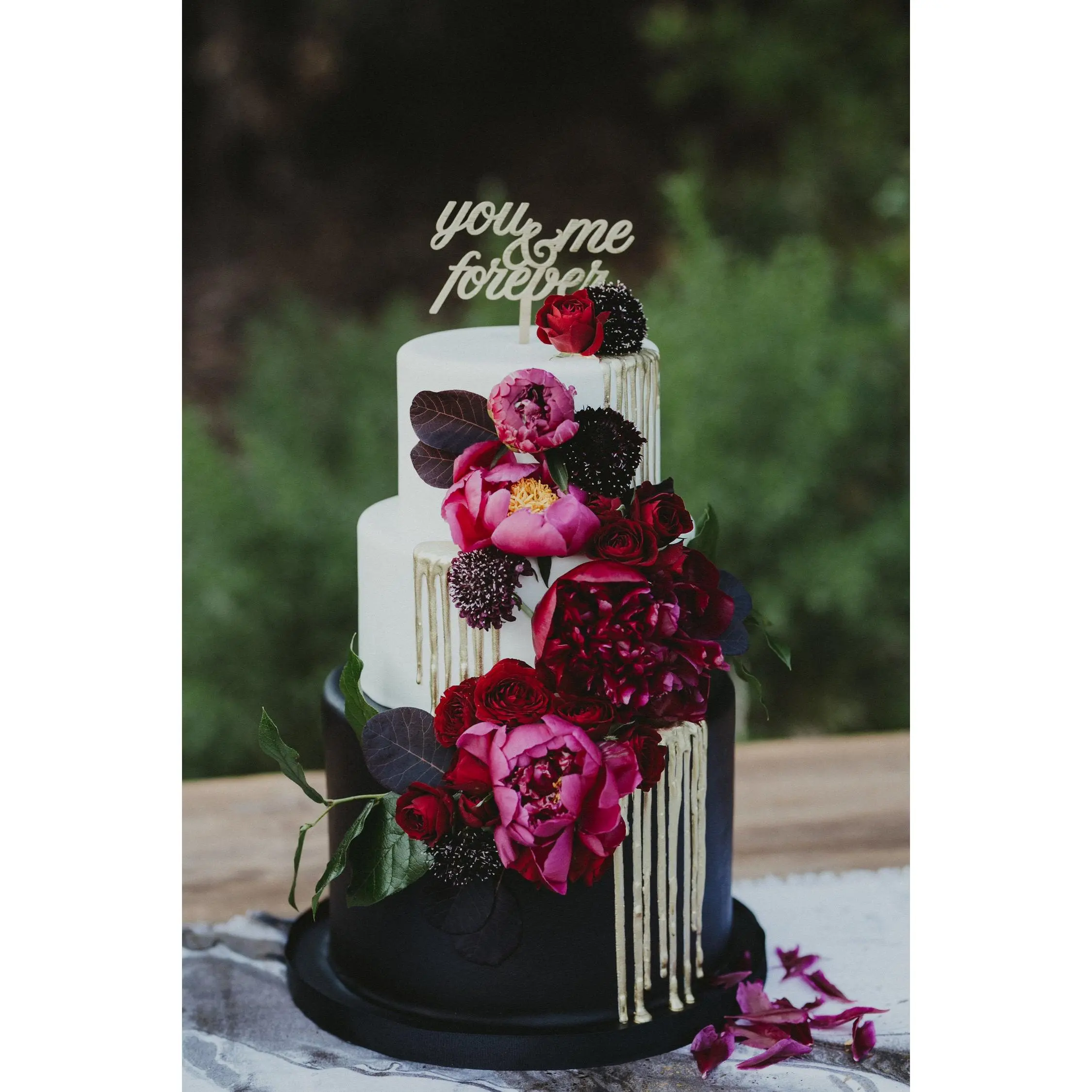 "You & Me Forever" Cake Topper for Weddings