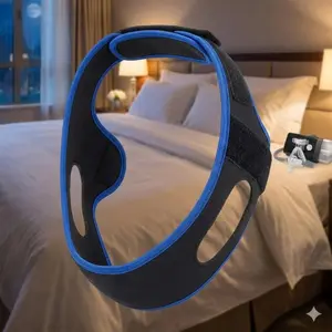 Anti-Snoring Chin Strap for Men and Women - Adjustable, Breathable Sleep Aid to Stop Snoring, Removable & Washable Mouth Guard, Side Sleeper Snore Solution for Better Breathing and Restful Sleep