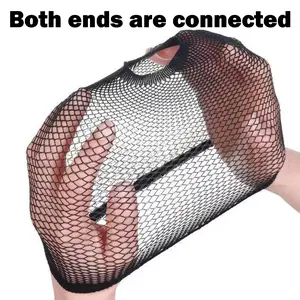 5 Counts Universal Hairnets & Styling Tools: Breathable Mesh Caps for Men & Women.