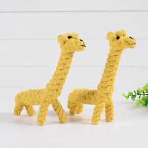 Pet Cotton Rope Giraffe Toy for Dogs Bite-Resistant Puppy Plaything Wholesale Quality