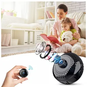 4K Hidden WiFi Security Camera Spy Nanny Cam Indoor Home Surveillance Camera App Remote Control Motion Detection Infrared Night Vision Mini Wireless Security Cam For House Office Baby Pet Monitoring with