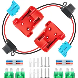 Power Wheel Adapter for  M18 18V ,  Converter Kit with  Holder, Wire Terminals,  & 12AWG Wire for DIY RC , Toys, Robotics (2-Packs)