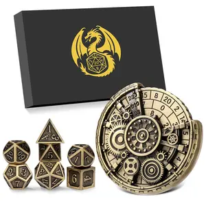 ZDND0302TZX, Dnd Metal Dice, Polyhedral Dice Set, High-Quality Product Design, Durable Construction, Stylish and Versatile for Everyday Use