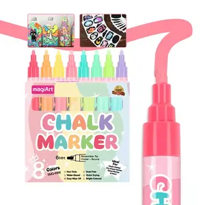 Window Chalk Markers for Cars Glass Washable,6MM Macaron Liquid Chalk Pens,Window Chalk Markers Washable,for Chalkboard,Glass, Mirror, Auto, Poster, Bistro, Cars,DIY,Ideal for Poster Art and Everyday Use