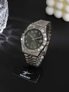Business Quartz Men's Watch Arabic Numerals Steel Band Calendar Luxury Men's Wristwatch Business Analog Quartz Watches