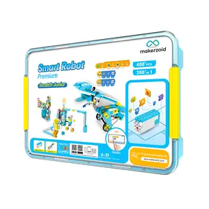 200-in-1 Remote Control Robot Building Toys, Electric Toys Educational Coding Kit with 36 Free Video Courses