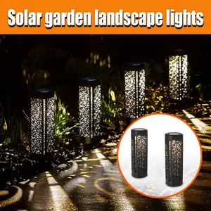 8pcs Solar Garden Path Lights, Automatic LED Halloween Christmas Decorations, Outdoor Landscape Lighting for Yard, Lawn, Street, Party, Solar Pathway Lamp