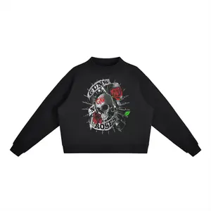 Essential Fleece Mock-Neck Crew Sweatshirt