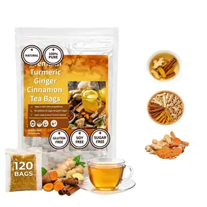 Turmeric Ginger Cinnamon Tea,100% Natural.antiinflamma tea.No Sugar,No Caffeine,No Gluten,Vegan.Healthy Drink