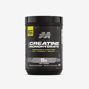 MuscleTech Creatine Monohydrate Powder, Platinum Pure - Unflavored Micronized Creatine for Men & Women - Workout Supplements for Performance, Muscle Recovery & Builder-(80 Servings)