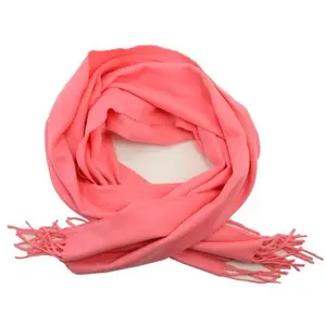 DYNS Unisex 100% Cashmere Rectangular Scarf - 72"x12" Large Size, Smooth Soft Skin-Friendly Solid Color Scottish Wool Elegant Shawl Wrap Neck Warmer