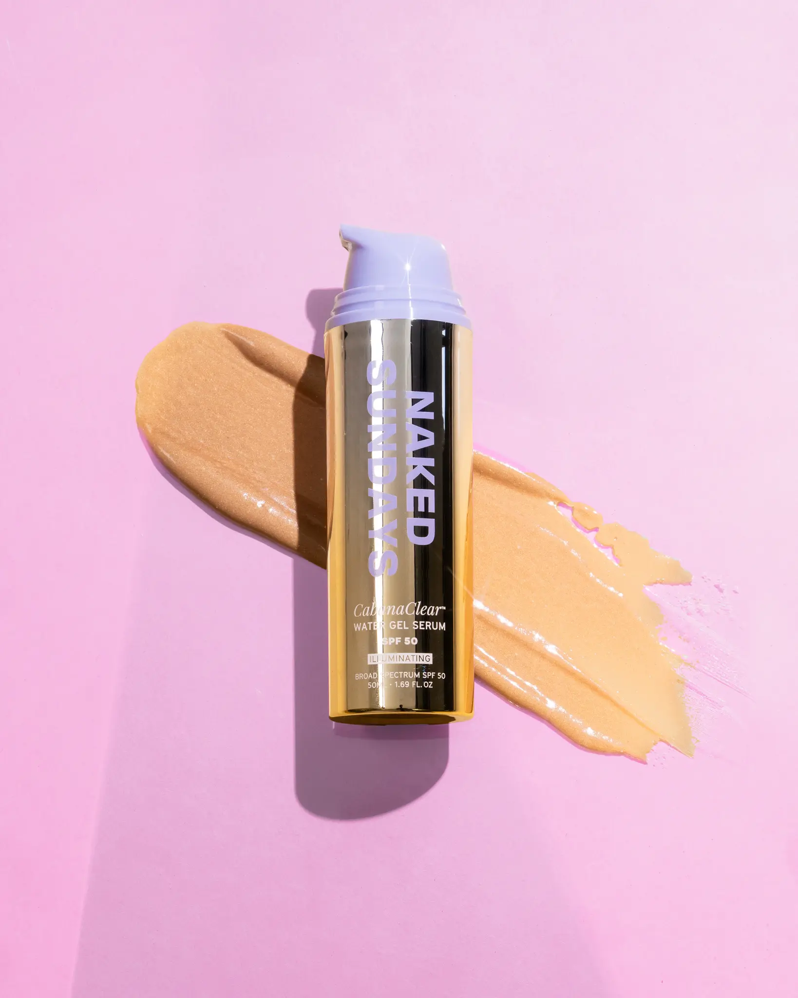 CabanaClear Illuminating Hyaluronic Sunscreen Gel Serum - SPF50 Facial Sunscreen, Hydrating, Brightening Skincare