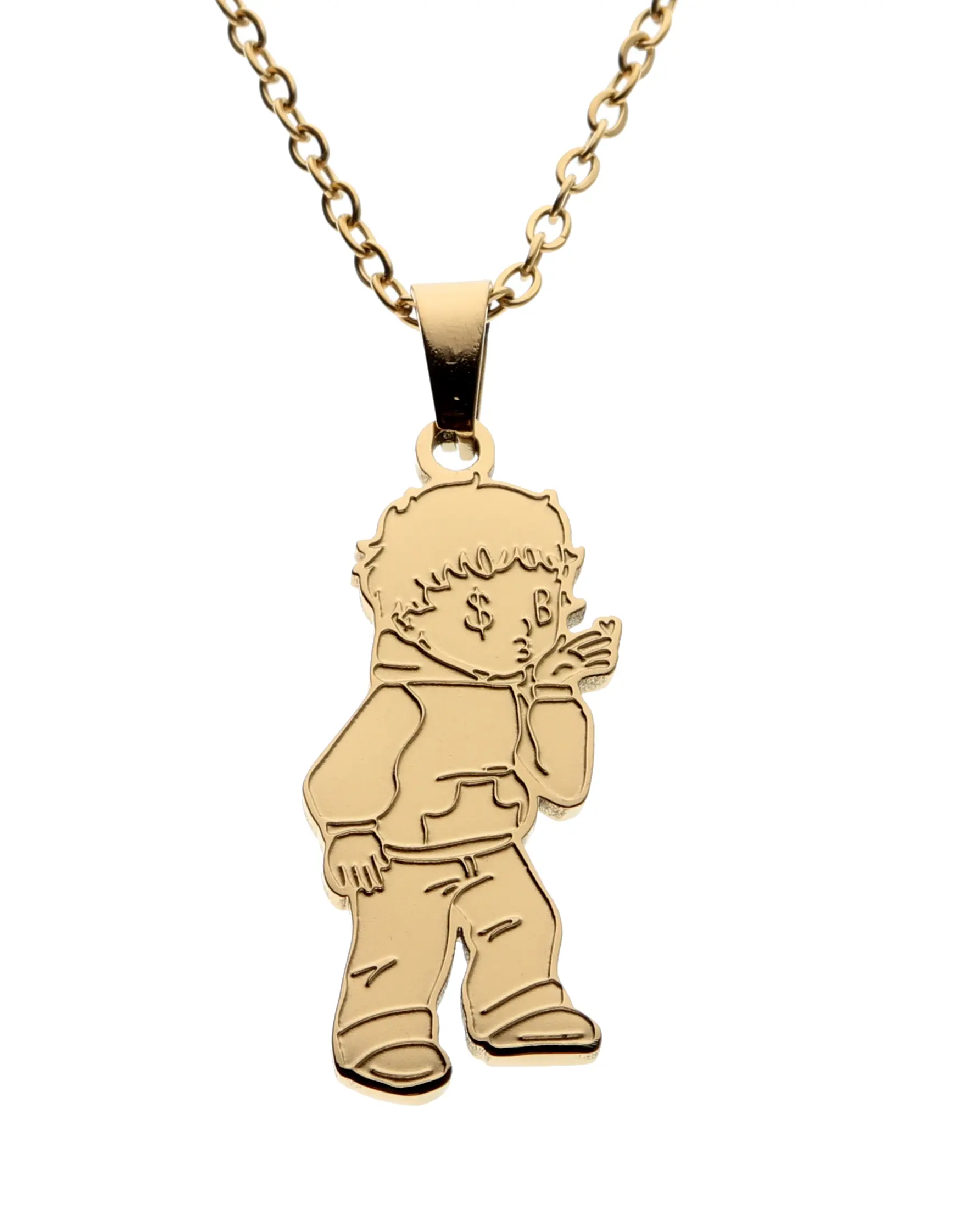 Stainless Steel SadBoyz Couples Necklace – Dainty Minimalist Charm for Him & Her