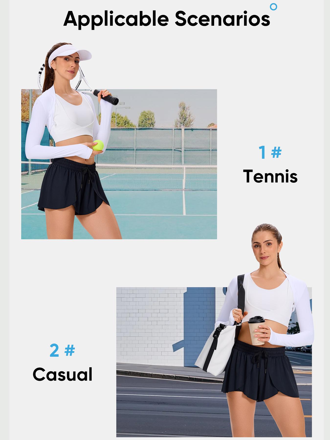 3 Pcs/Set Butterfly Flowy 2 in 1 High-Waisted Women's Shorts with Pocket - Comfy Spandex Athletic Wear for Yoga Running Gym Lounge Summer