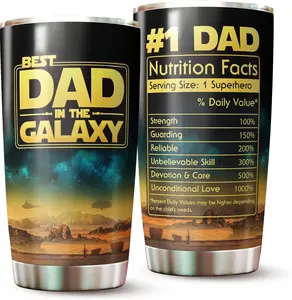 Dad Tumbler Gift, Funny Gift for Dad on Fathers Day Birthday Christmas, Coffee Mug for Dad from Daughter Son Wife, Best Papa Travel Cup 20oz 30oz Stainless Steel, Xmas Gift for Men, Perfect Gift for Fathers