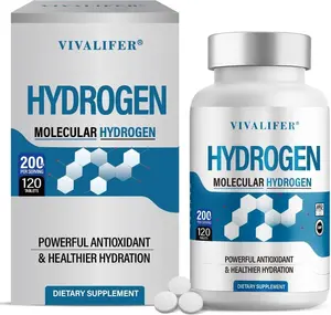 Hydrogen Water Tablets, 12 ppm H2 Molecular Hydrogen Supplement with Magnesium