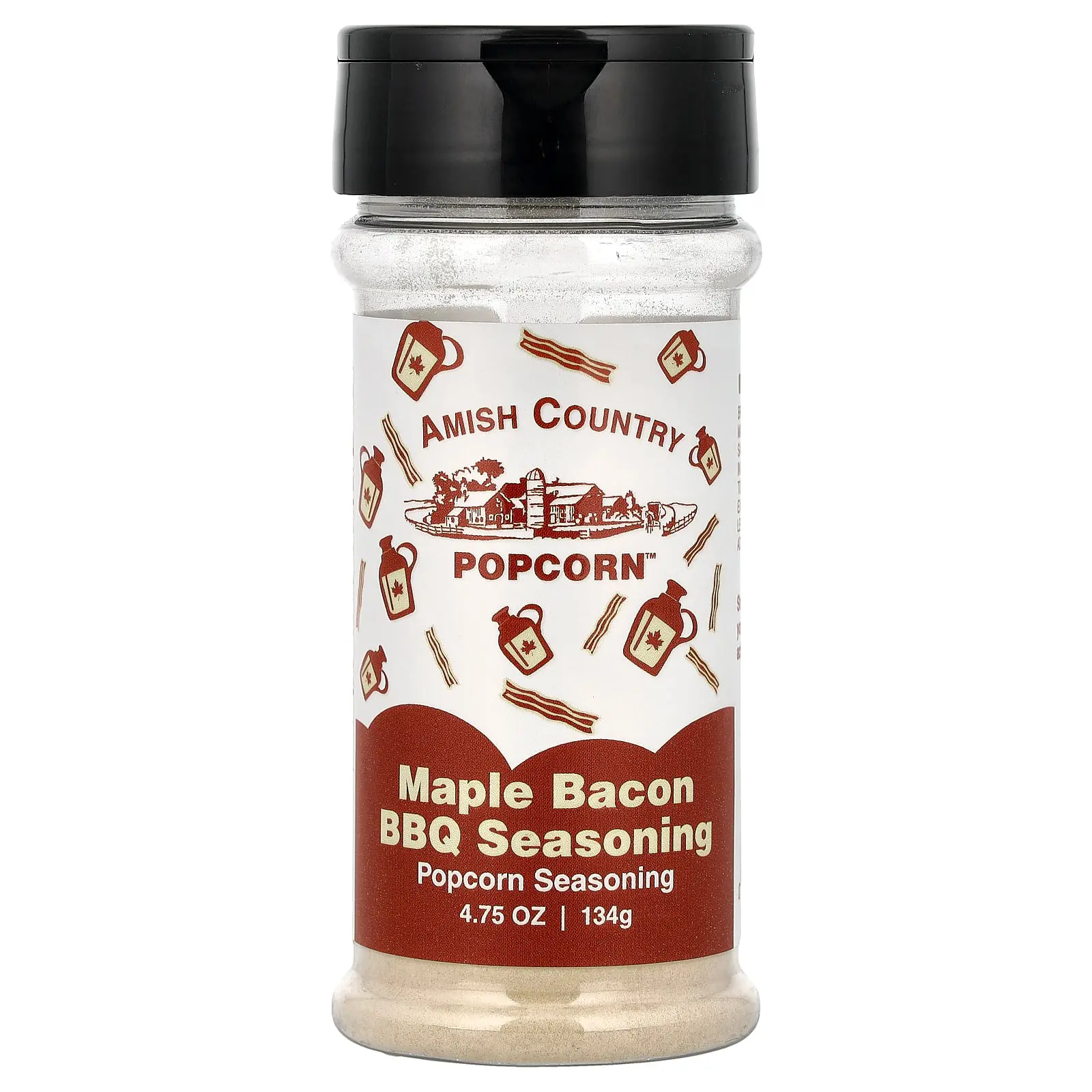 Amish Country Popcorn Popcorn Seasoning, Maple Bacon BBQ, 4.75 oz (134 g)