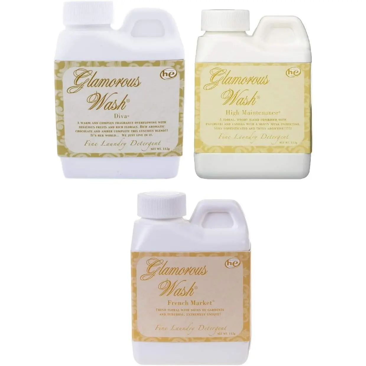 Luxury Fabric Wash Gift Set – 4oz Triple Fragrance Laundry Detergent for Soft, Fresh-Smelling Clothes