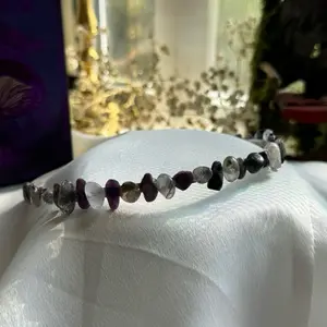 Amara - Charoite and Black Tourmaline Headband