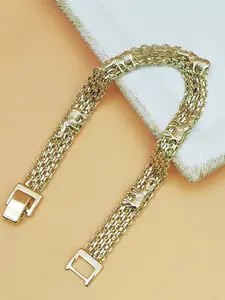 Elegant Hollow-Out Elephant Charm Wide Chain Bracelet for Women - Luxury Diamond-Cut Crystal Adjustable Wristwear, TikTok Viral Christmas Gift, New Year Party Fashion, Valentine's Day Romantic Jewelry, Bracelet with Charms