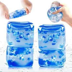3Cm snowflake ice cube maltose pinch music pinch decompression toy slow rebound decompression artifact, suitable for boys and girls, easy to carry