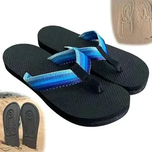 Men's Creative Flip Flops - Funny Beach Footwear with Hidden Design - Quick-Dry Slides - Novelty Gag Gift Shoe