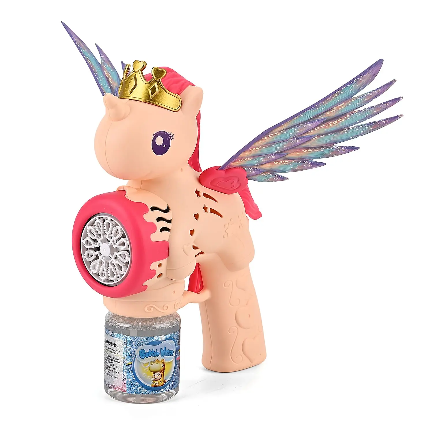 Beige Big Flying Horse Bubble Blaster (Includes 90ml Bubble Fluid)