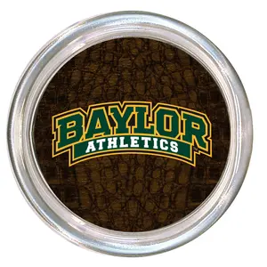 C3102-Baylor Athletics on Brown Crock Coaster
