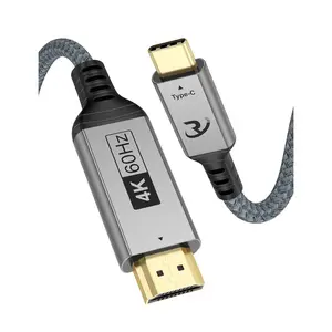 USB HDMI Cable 6FT, 4K@60Hz Type HDMI Cord [Thunderbolt 3/4 Compatible], for iPhone 16 Serise, iPad Pro, MacBook Pro/Air, Galaxy S24/S23, Surface, XPS, Chromebook, Monitor, TV