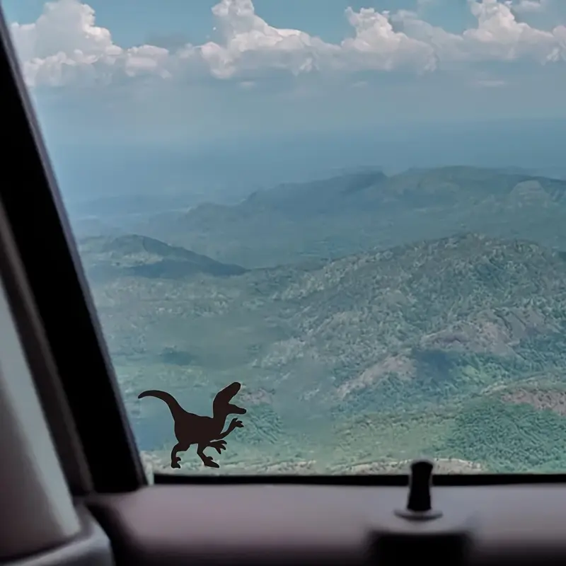 2PCS/SET Velociraptor for Car Windows Decoration, Car Vehicle Decoration, Upgrade Car's Style, Silhouette Design Makes Your Car Say Goodbye to Monotony, Show Dinosaur Enthusiast Proposition, Sticker for Cars, Automobile Decals, Car Accessories
