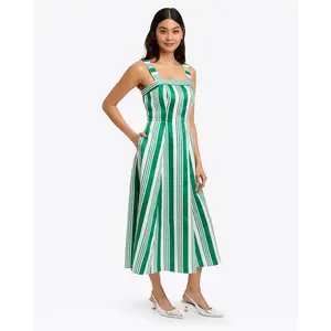 Rosalind Love Circle Dress in Ottoman Stripe
