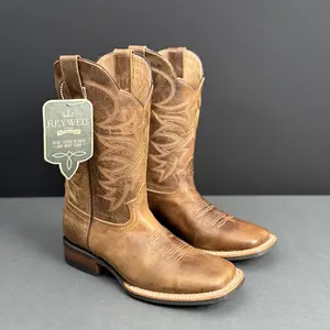 070 Tacoma Hibrido Miel Mens Western Boot Bota Vaquera Para Caballero Square Toe Hecho En Mexico