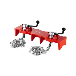 VEVOR Pipe Welding Vise, 1/2" to 8" Pipe Welding Clamp with Dual Chains & Crank Handles, Heavy-Duty Cast Iron Welding Vise for a Variety of Pipes