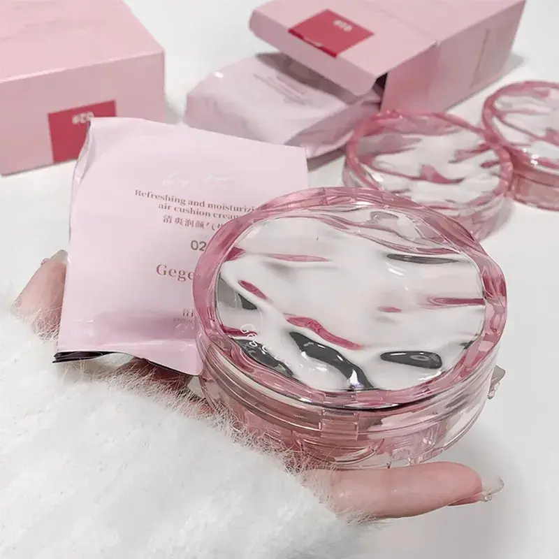 Gege Bear Cushion Foundation with Free Refill Moisturizing Long-lasting Oil Control Refreshing BB Cream for All Skin Types