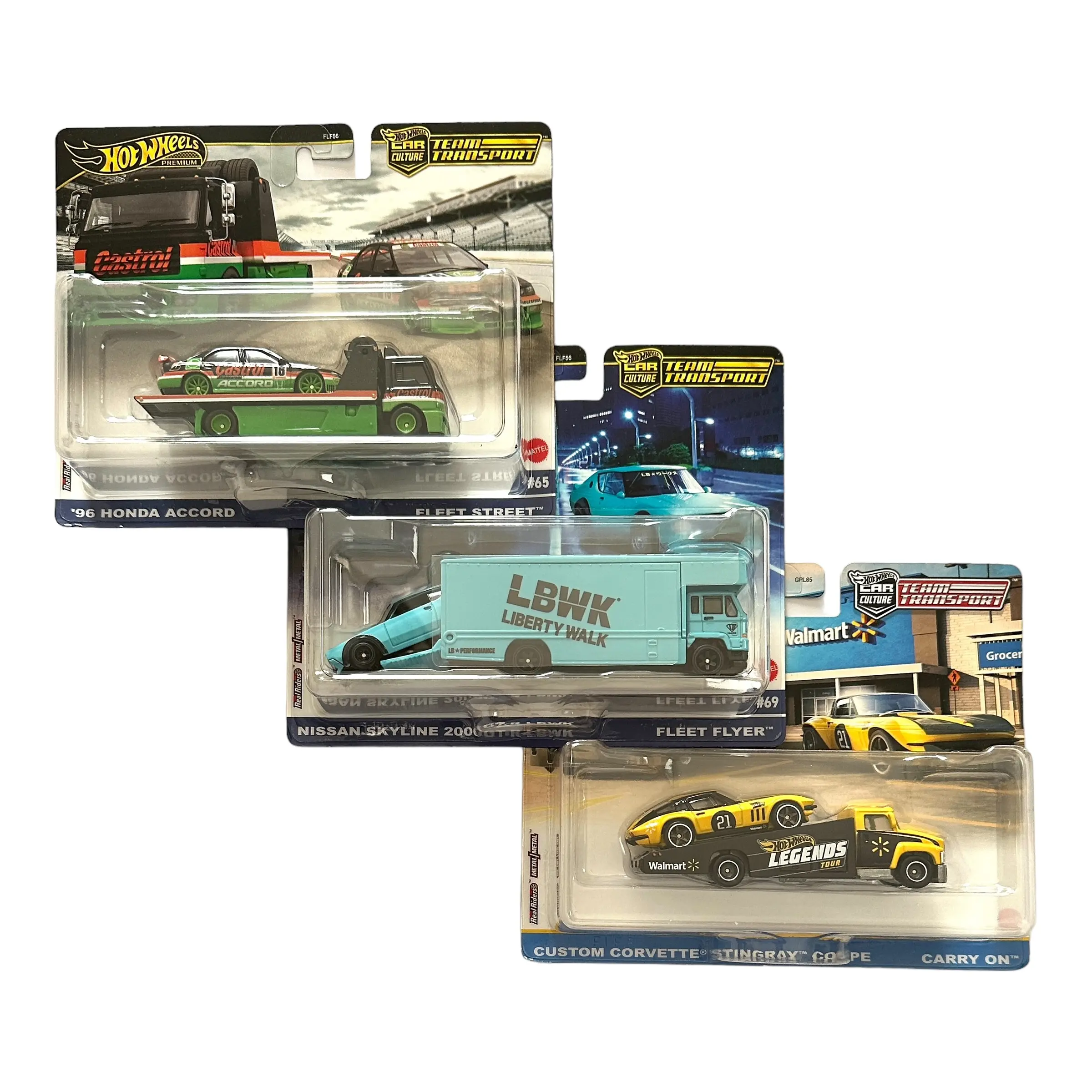 Hot Wheels Team Transport Car Culture Premium 1:64 Scale Diecast Collectible Model Car - Metal Body, Rubber Tires, Real Riders Wheels, Museum-Quality Details, Limited Edition Hobbyist Item (Scale Model Diecast Toys)