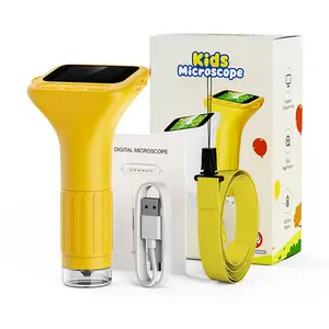 USB Microscope, 1000x Handheld Digital Microscope, 2 Inch IPS Screen, 1080P HD Lens, Portable Mini USB Microscope Camera, Kids Gift