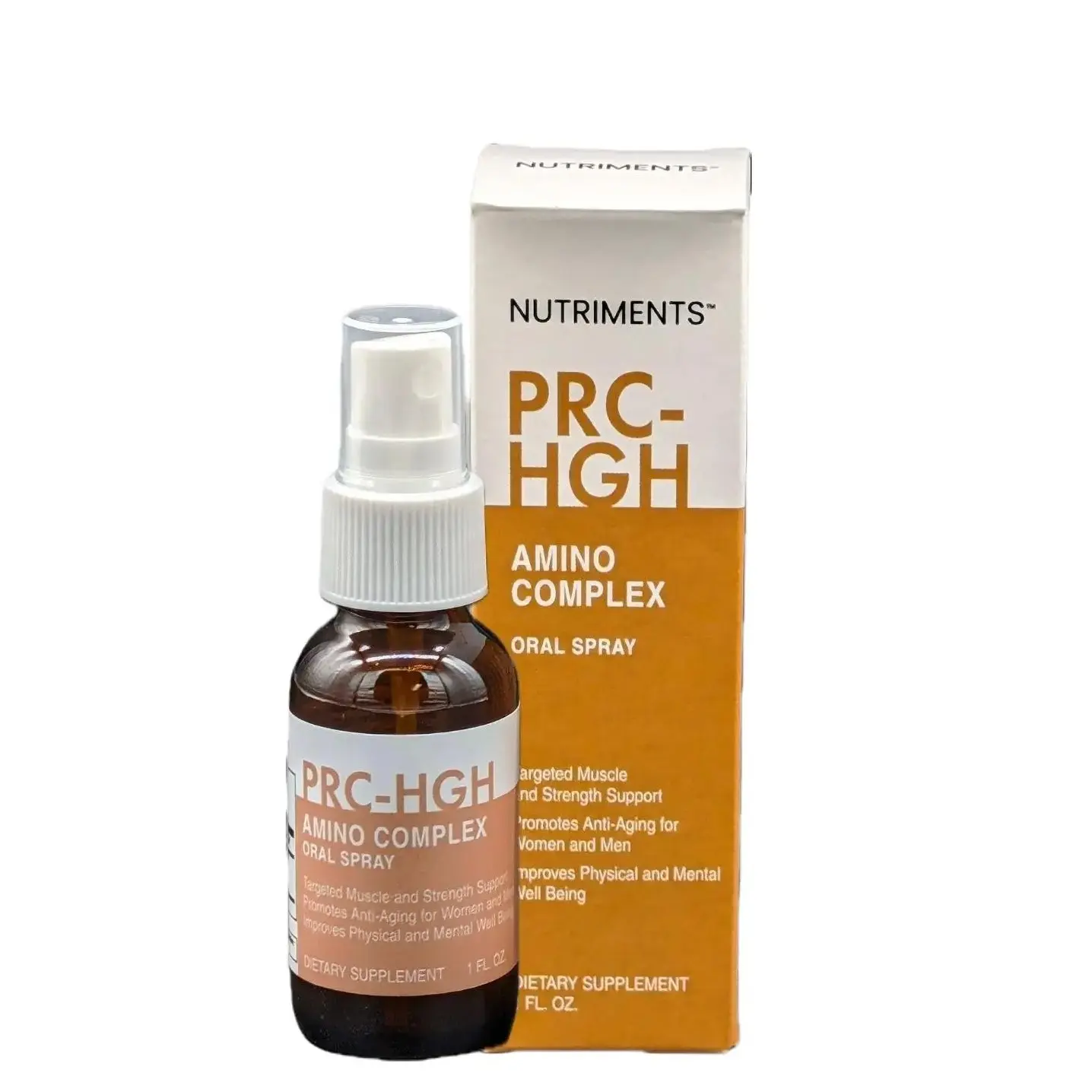 Nutriments PRC-HGH Amino Complex Spray - Support Lean Muscle Growth, Reduce Signs of Aging for Men & Women, Improve Physical & Mental Health