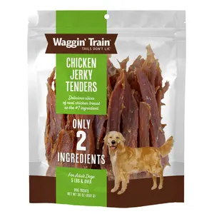 Waggin' Train Chicken Jerky Tenders for Dogs - 30 oz. Pouch, Limited Ingredient, High Protein, Grain-Free, Corn-Free, 100% Real Chicken Breast