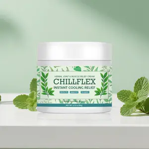 CHILLFLEX Menthol Cooling Gel 3.5 Oz, Natural Icy Formula for Body & Joint, Minty Fresh Feeling for Muscle, Neck, Back, Hands and Feet
