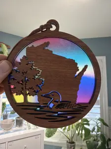 Wisconsin Suncatcher for Sunny Window
