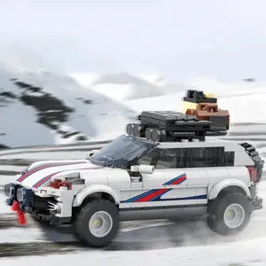 Urban Off Road Vehicle Building Blocks, 406pcs/box Racing Models Building Blocks, Assembling Toys, Puzzle Toys, Creative Building Blocks Collection Display Ornaments, Model Car Kit