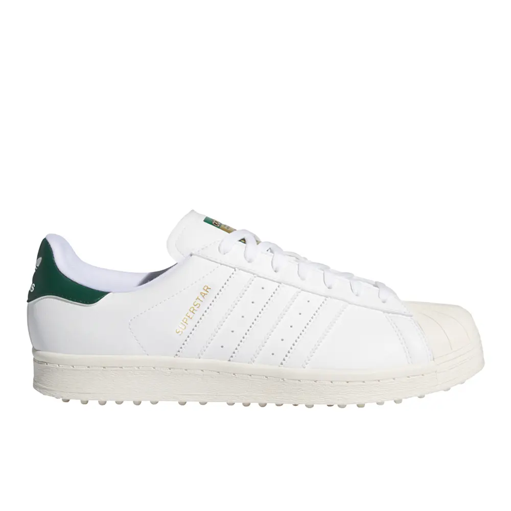 adidas Mens Superstar Golf Spikeless Sneakers Shoes - White